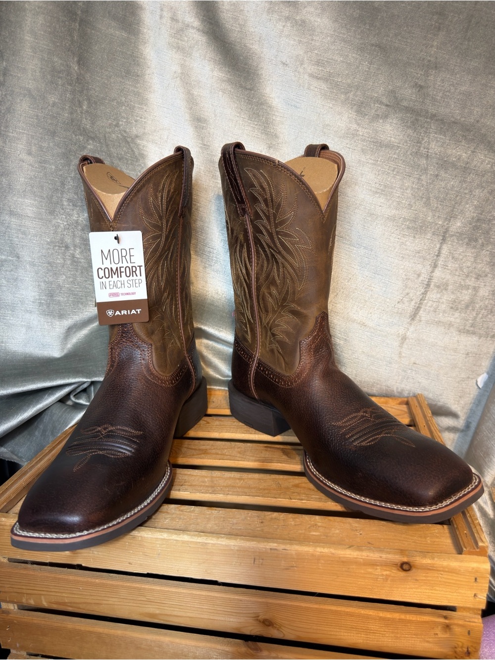 Ariat Sport Western Square Toe Cowboy Boot Men's Size 14D. New In Box